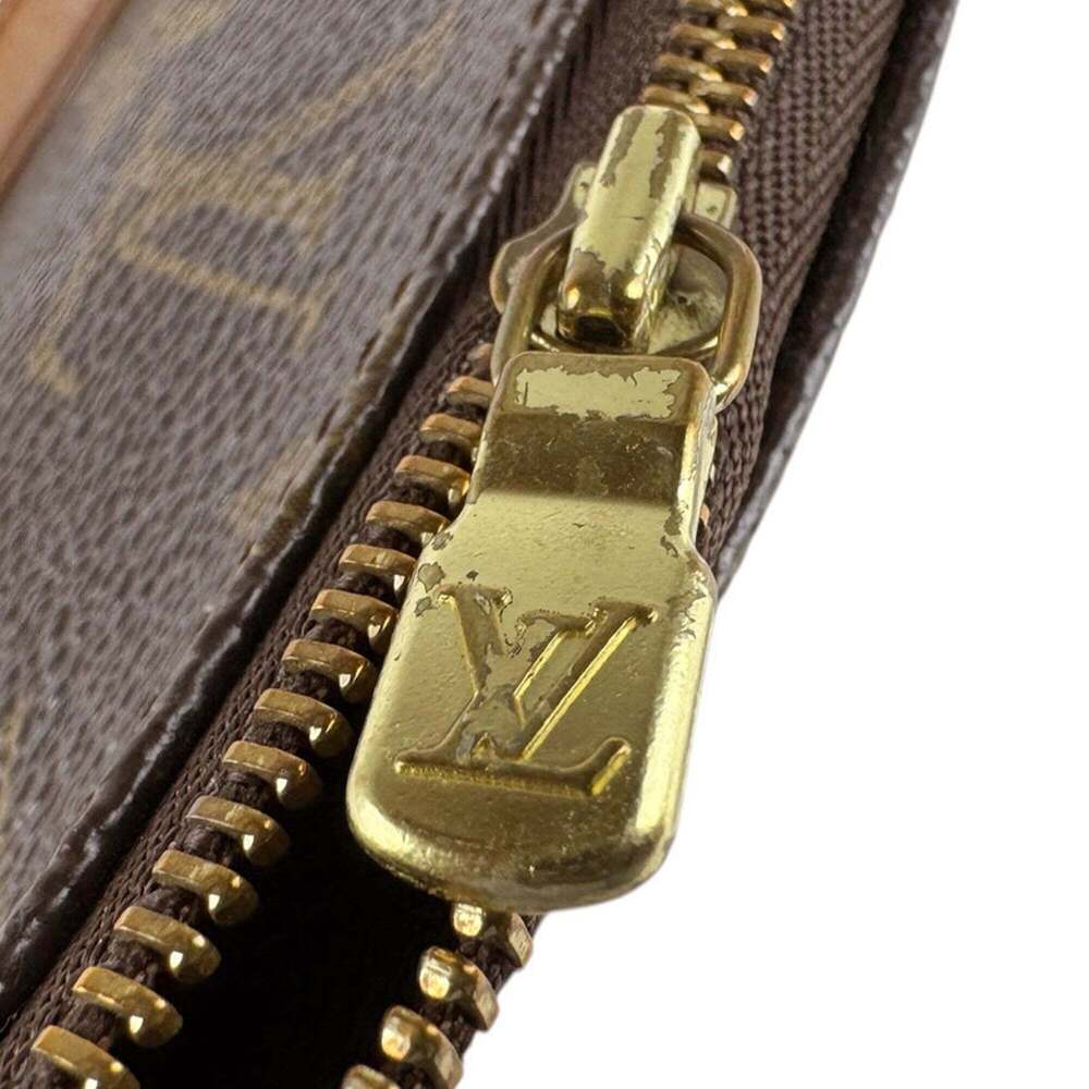 LOUIS VUITTON Brown Monogram Canvas Pochette Mini Bag - Picture 11 of 12